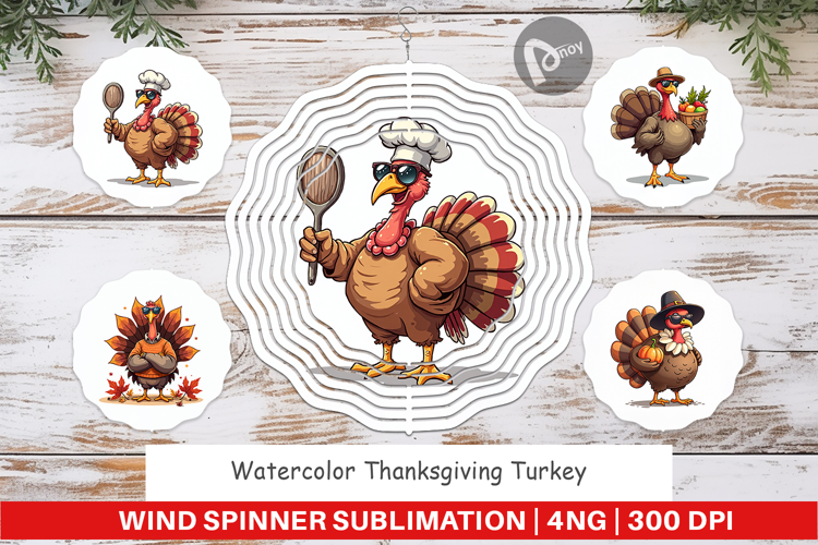 Thanksgiving Turkey Wind Spinner