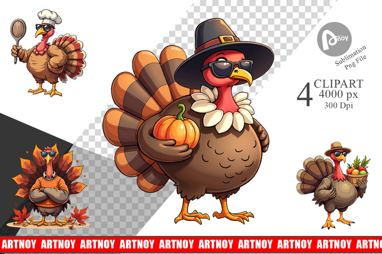 Thanksgiving Watercolor Clipart Image 8