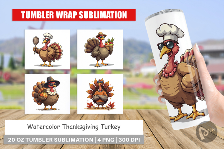 Thanksgiving Watercolor Clipart Image 12