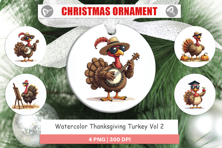 Thanksgiving Watercolor Clipart Image 13
