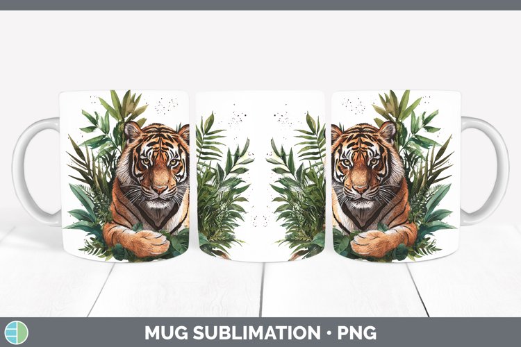 GorgeousWatercolor Mug Wrap design.
