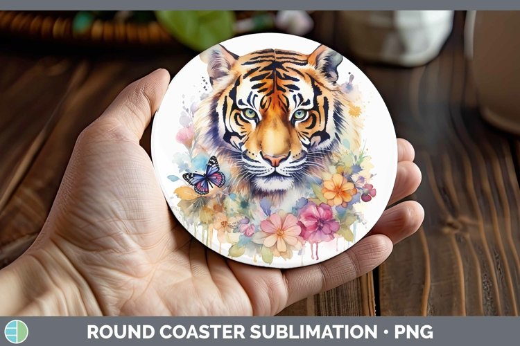 GorgeousWatercolor Round Coaster design.