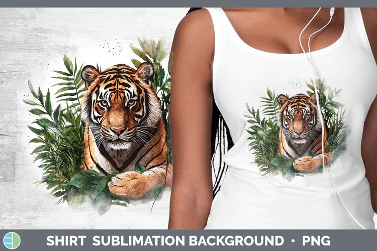 Watercolor Tiger Shirt Sublimation Sublimation Background De