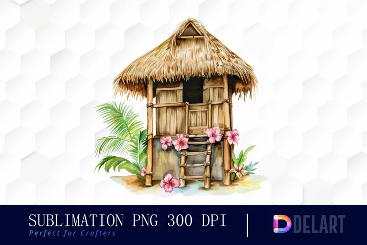 Tiki Hut Graphics Clipart