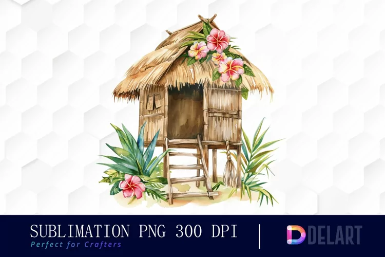 Tiki Hut Graphics Clipart