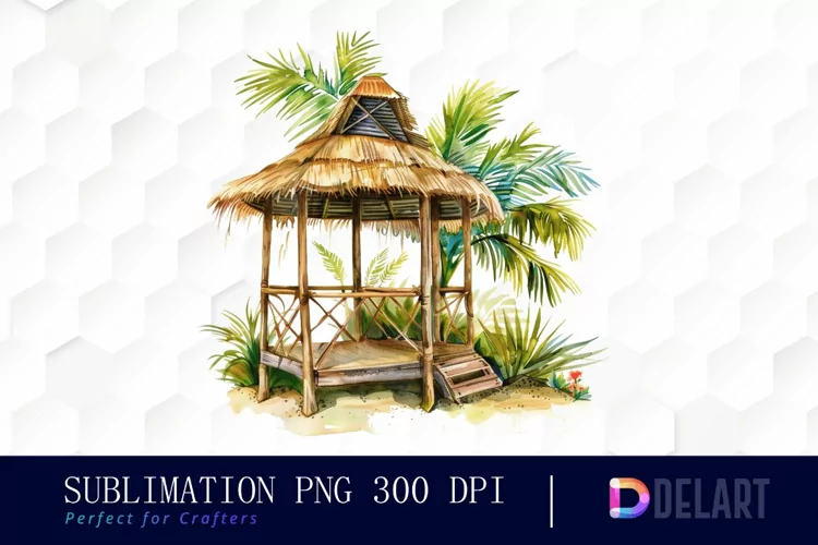 Tiki Hut Graphics Clipart