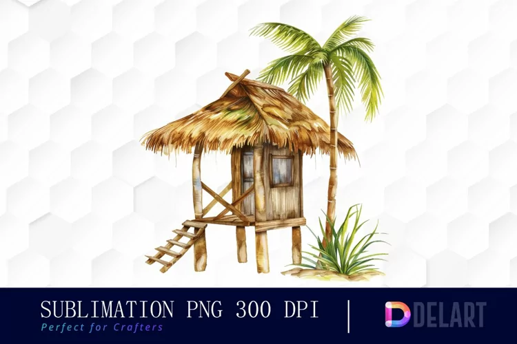 Tiki Hut Graphics Clipart