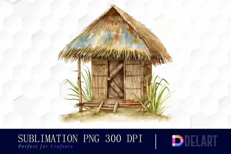 Tiki Hut Graphics Clipart