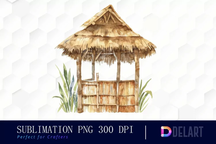 Tiki Hut Graphics Clipart