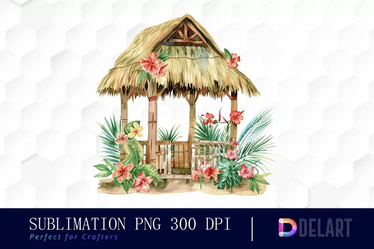 Tiki Hut Graphics Clipart