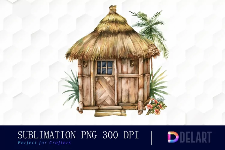 Tiki Hut Graphics Clipart