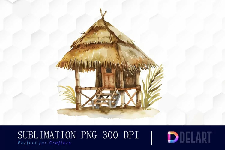Tiki Hut Graphics Clipart
