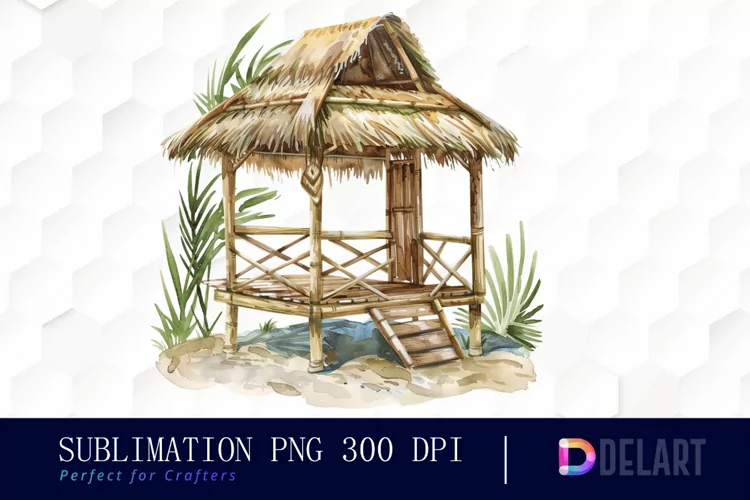 Tiki Hut Graphics Clipart