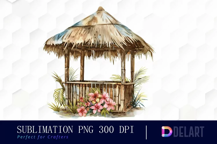 Tiki Hut Graphics Clipart