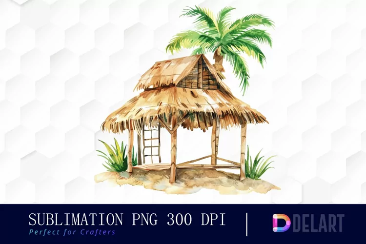 Tiki Hut Graphics Clipart