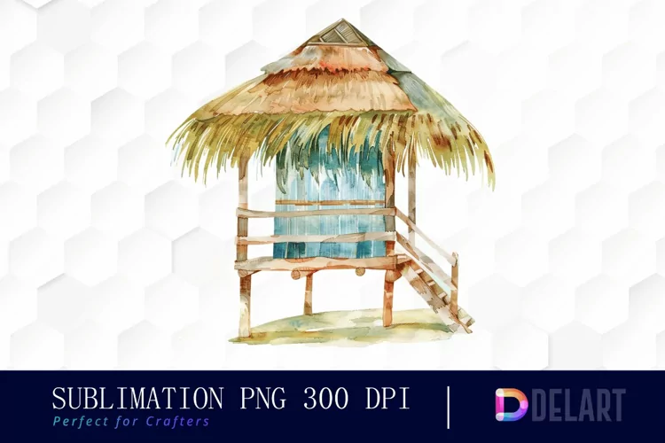 Tiki Hut Graphics Clipart