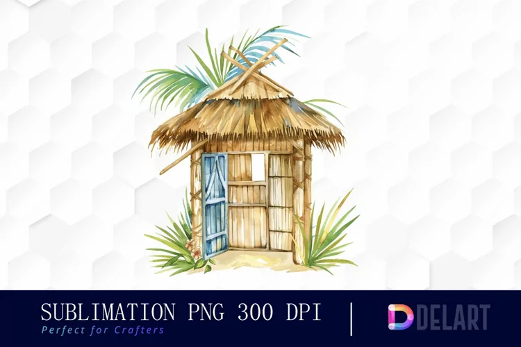 Tiki Hut Graphics Clipart