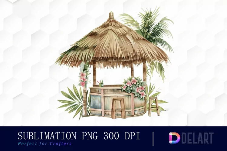 Tiki Hut Graphics Clipart