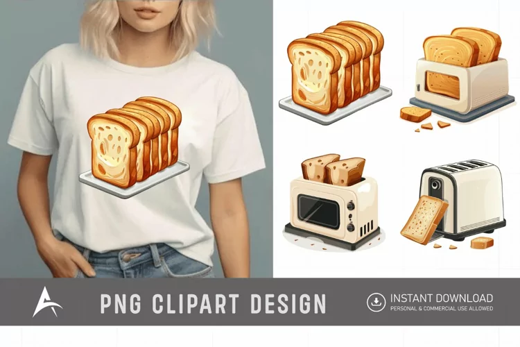 Watercolor Toaster Clipart