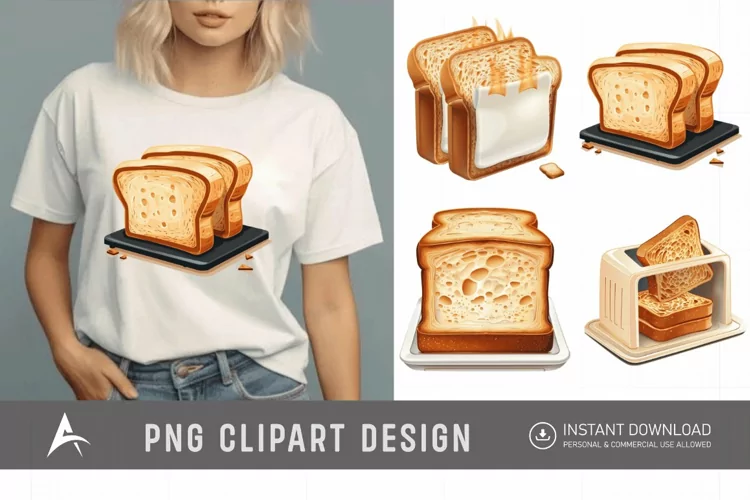 Watercolor Toaster Clipart