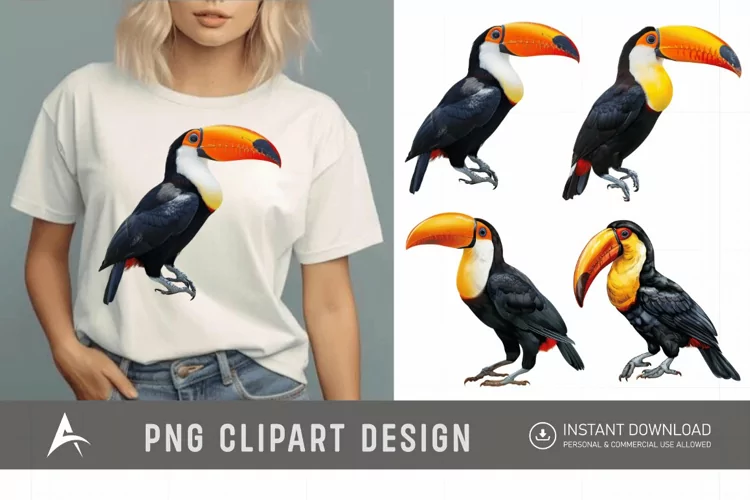 Watercolor Toucan Clipart