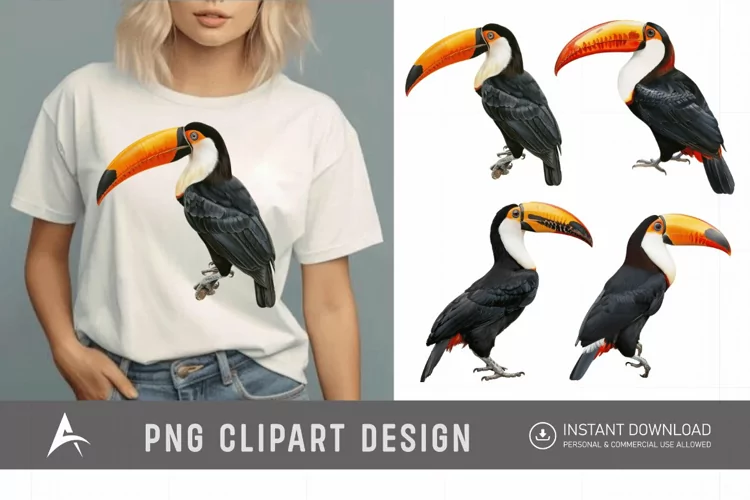 Watercolor Toucan Clipart