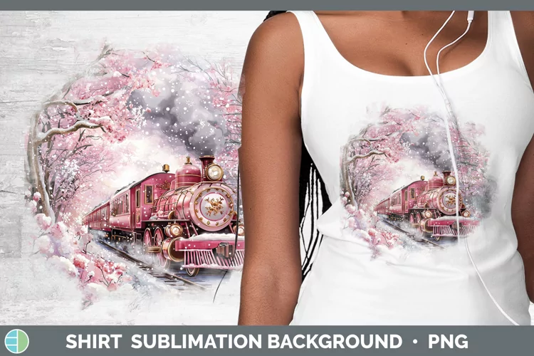 Watercolor Train Shirt Sublimation Sublimation Background De