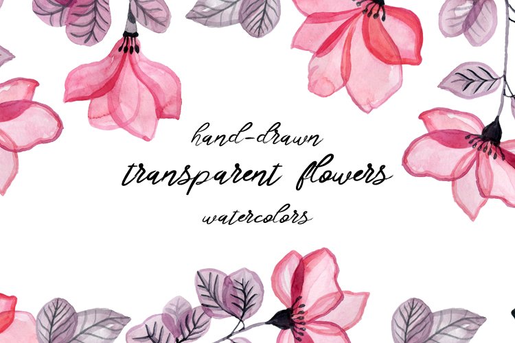 Pink Flowers Clipart Image 7