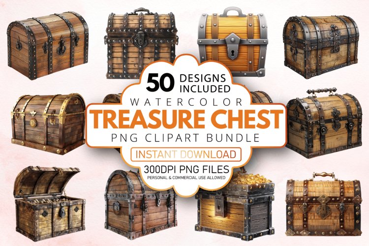Treasure Chest Clipart Image 16
