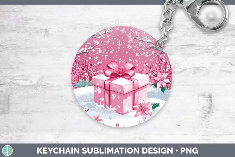 Watercolor Tree Keychain Sublimation Keyring Designs