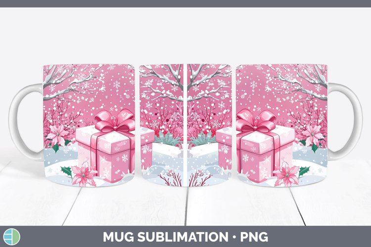 GorgeousWatercolor Mug Wrap design.