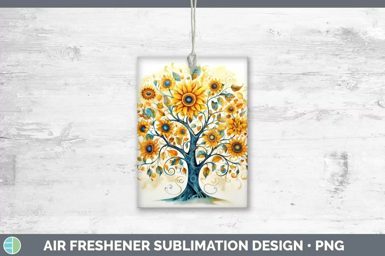 Watercolor Tree of Life Air Freshener Sublimation Car Freshe