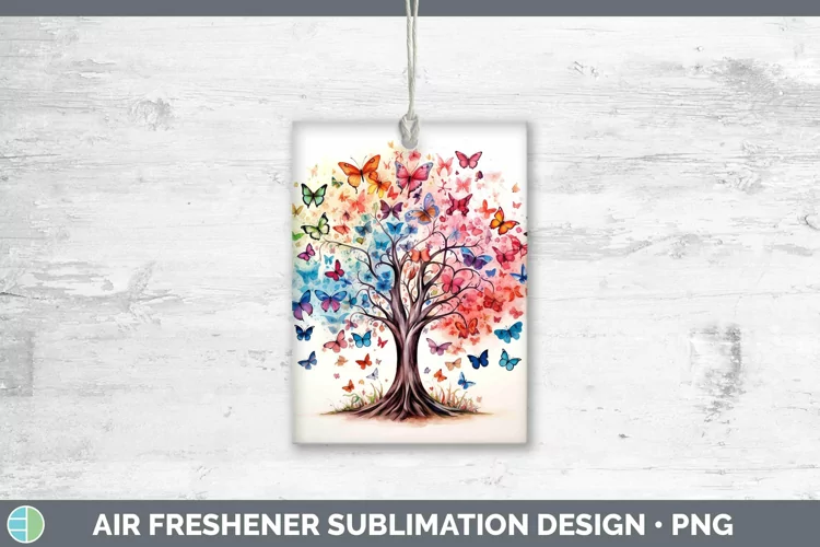 Watercolor Tree of Life Air Freshener Sublimation Car Freshe