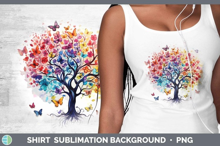 Watercolor Tree of Life Shirt Sublimation Sublimation Backgr