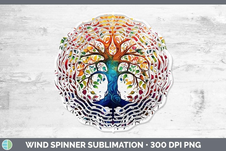 GorgeousWatercolor Wind Spinner design.