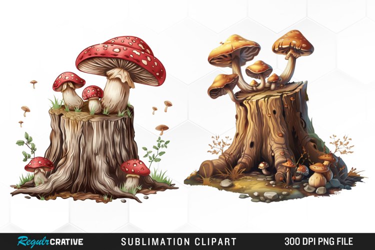 Mushrooms Clipart Image 2