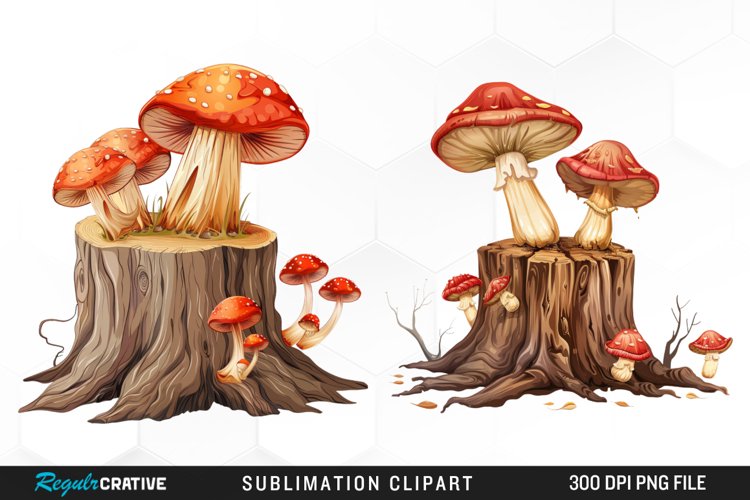 Mushrooms Clipart Image 3