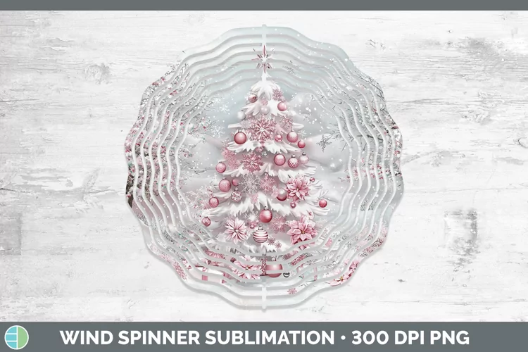 Watercolor Tree Wind Spinner Sublimation Spinner Designs