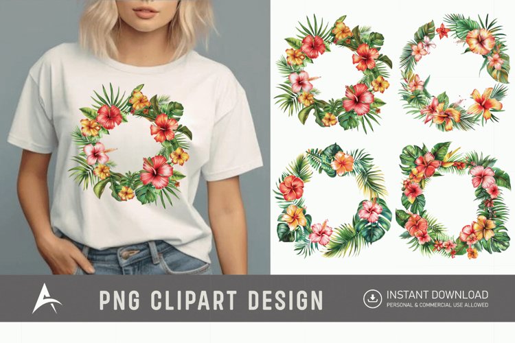 Hawaiian Flower Clipart Image 23