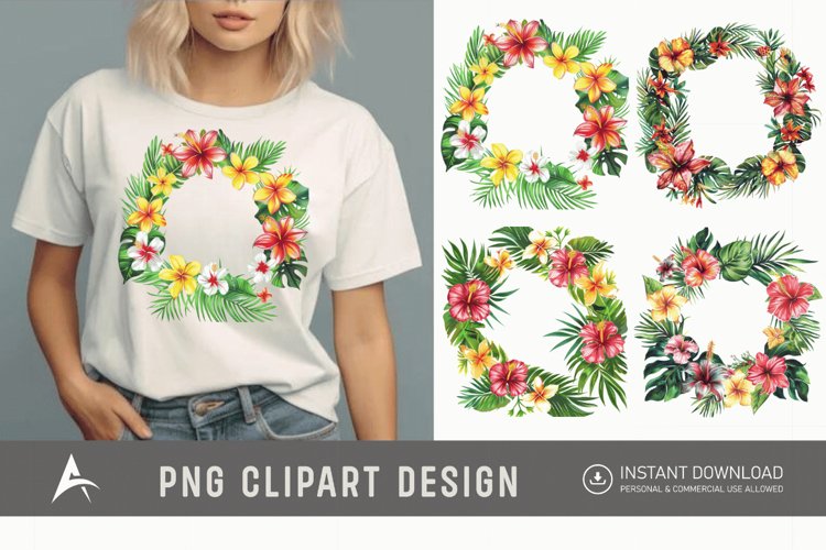Hawaiian Flower Clipart Image 8
