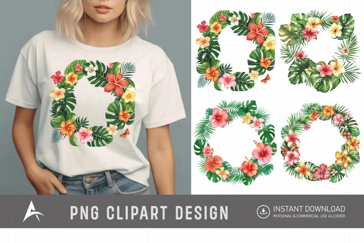 Hawaiian Flower Clipart Image 3