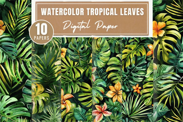 Tropical Leaf Clipart Image 13