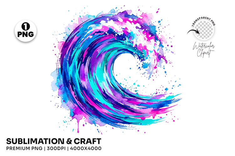ocean wave png, surf clipart, beach png, watercolor wave, tropical design, surfing png, summer clipart, coastal art, ocean sublimation, beach design