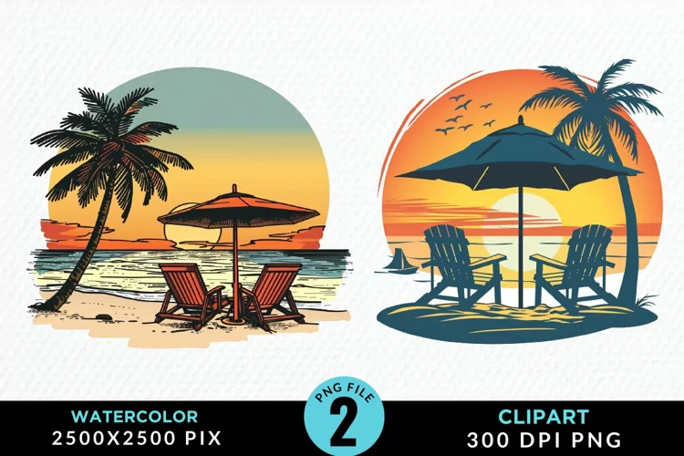 Watercolor Tropical Valentines Exquisite Clipart