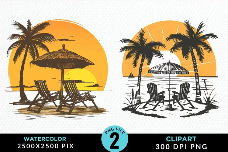 Watercolor Tropical Valentines Exquisite Clipart