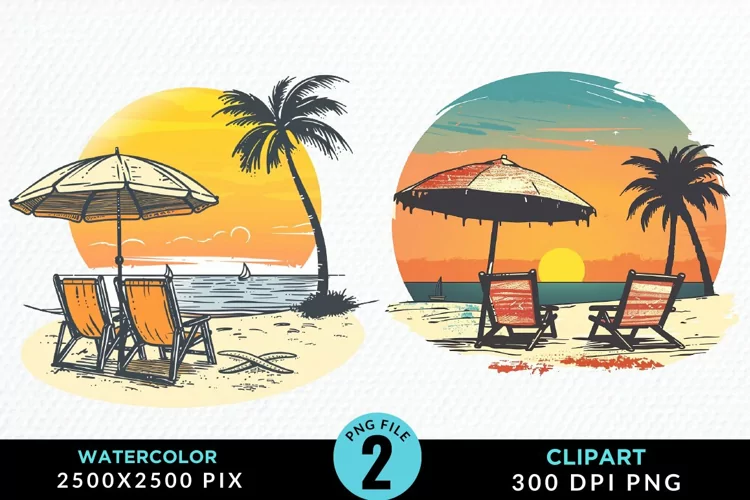 Watercolor Tropical Valentines Exquisite Clipart