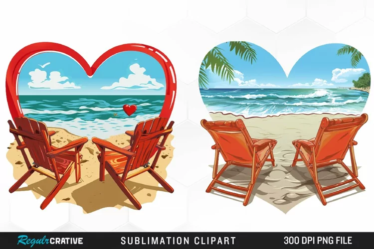 Watercolor Tropical Valentines PNG Clipart