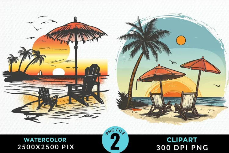 Watercolor Tropical Valentines Exquisite Clipart