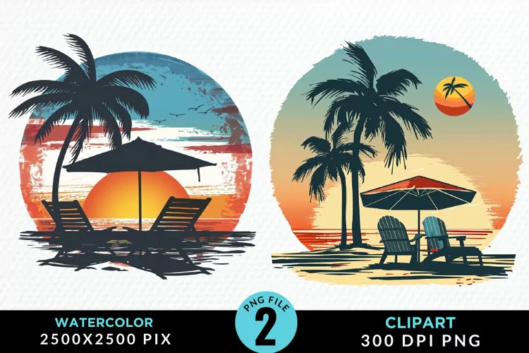 Watercolor Tropical Valentines Exquisite Clipart