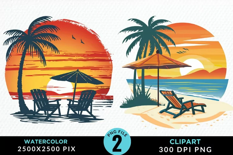 Watercolor Tropical Valentines Exquisite Clipart